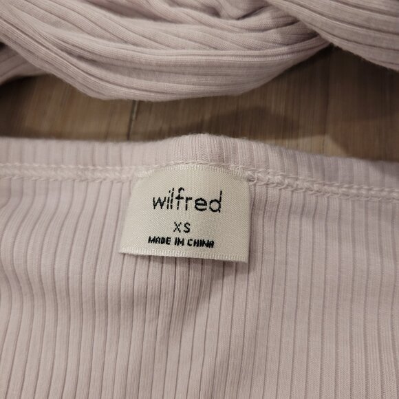 WILFRED | Aritzia Bay Tank Ribbed Crop Top | Sz. XS - Picture 7 of 9